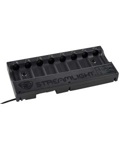 Streamlight 20221 SL-B26 Protected Li-Ion USB Rechargeable Battery Pack 120V/100V AC 8-Unit Bank Charger, Black