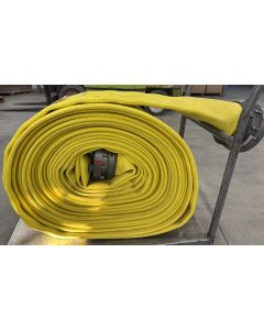 Pro Flow 6" LDH 100' Hose with Storz, Yellow - MFG 3/24