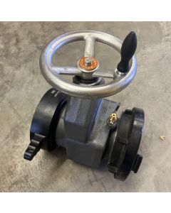 Straight Gate Valve 5" NH Female Swivel Inlet x 5" Storz Outlet