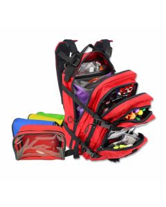 Tactical Assault Backpack + Pouches w/ Trauma & Bleeding Fill Kit | PB89-SKM-MBP4