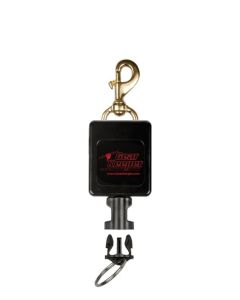FIRE: Flashlight Retractor, Brass Bolt Clip- Large
